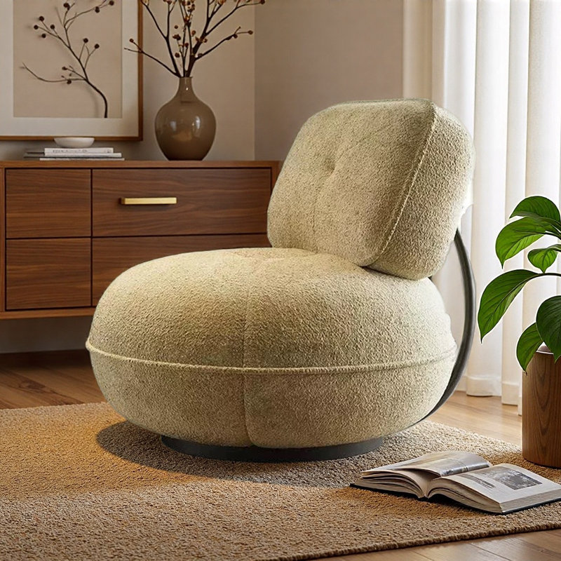 Chaise de loisir simple en chenille., Beige