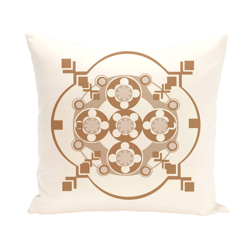 Moroccan Medley Geometric Reversible Throw Pillow, 26" H x 26" W, Green / Green