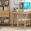 Bureau rectangulaire en bois massif Burlywood-659676351