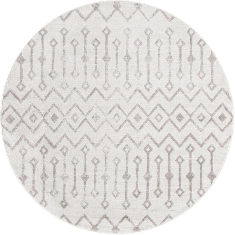 Moroccan Indoor Rug, Round 3'