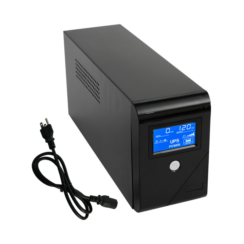 Alimentation de secours pour onduleur 1000VA, batterie de secours 600W avec 3 prises et écran LCD