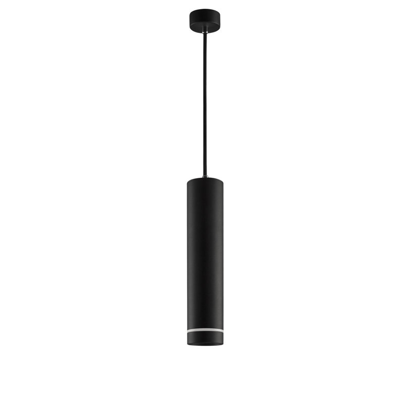 1 - Light Single Pendant, Black