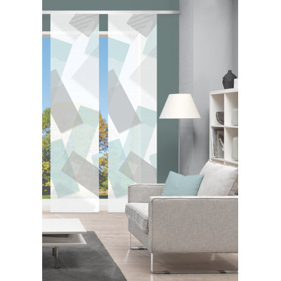 Semi Sheer Sliding Panel Pair