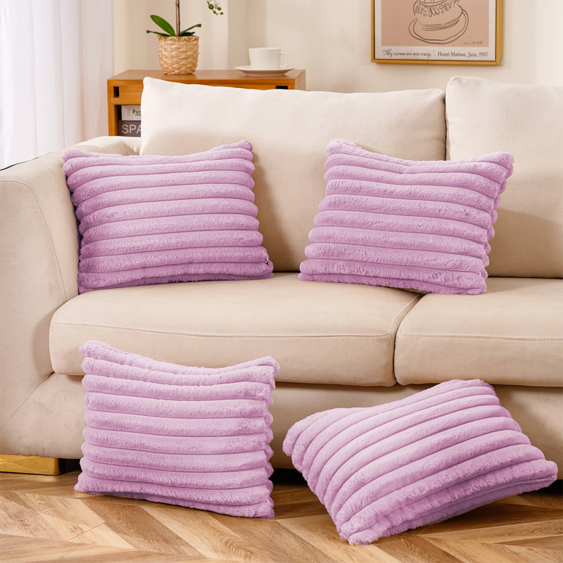 Coussin , Housse de coussin seulement - sans coussin, Lavande