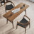 Nut-brown Rectangular Solid Wood Writing desk-613956644