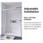 60 po X P 72 po H Double porte de douche coulissante semi-sans cadre-109069754