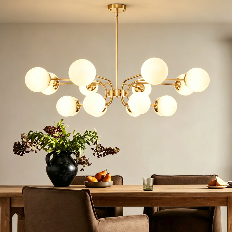 Summertown 16 - Light Dimmable Chandelier, Gold