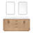 Cloverfield 72'' Double Bathroom Vanity with Cultured Marble Top-93496105-93496106