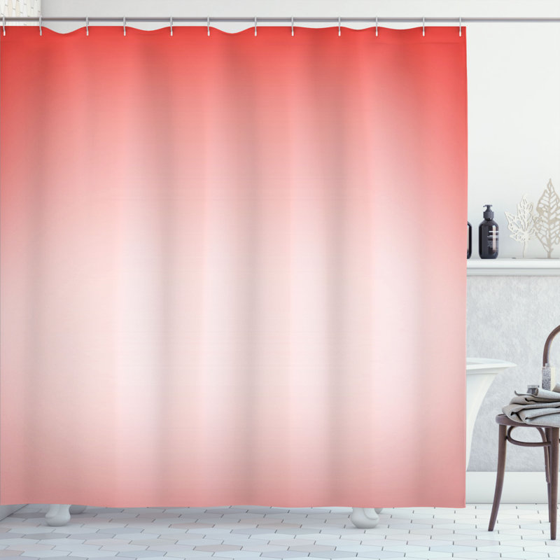 Shower Curtain with Hooks Included, 70" H x 69" W