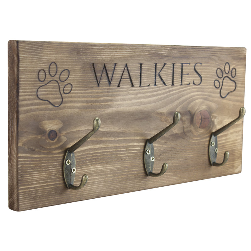 Virgil 'Walkies' Engraved Dog Lead Holder