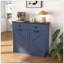 Armoire poubelle double inclinable Farmhouse Blue