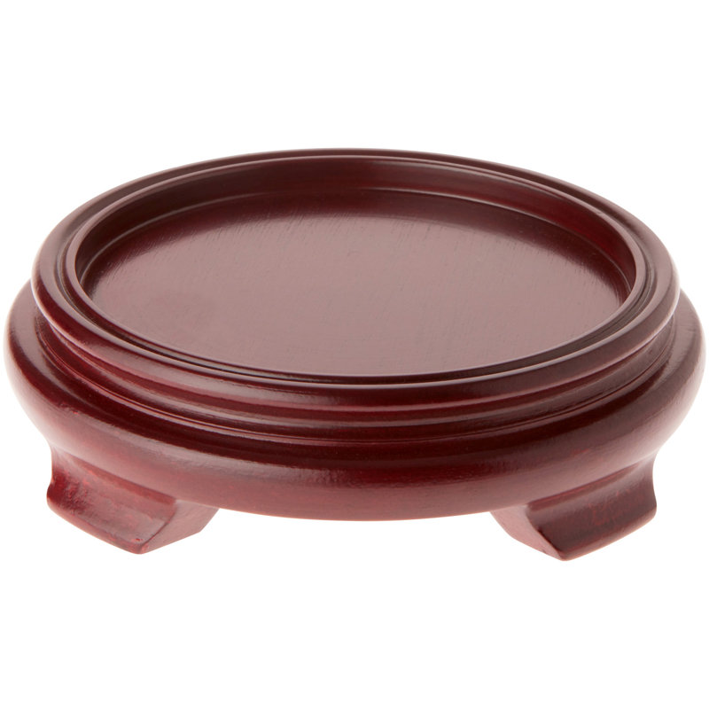 Figurine Bonnavale, H 1,75 po x l 6 po x P 6 po, Placage de bois rouge