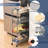 Metal Rolling Cart Utility Cart with Wheels-89309718