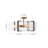 4-Light Beveled Glass Square Semi-Flush Mount