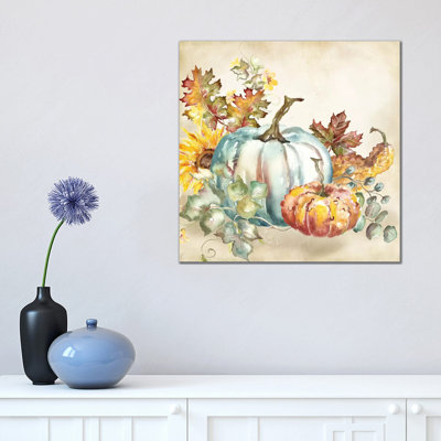 «Watercolor Harvest Pumpkin III» par Tre Sorelle Studios - reproduction d'art