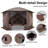 Starry Sky Top, Camping Outdoor Gazebo with Mesh Windows&Sidewalls-104885081