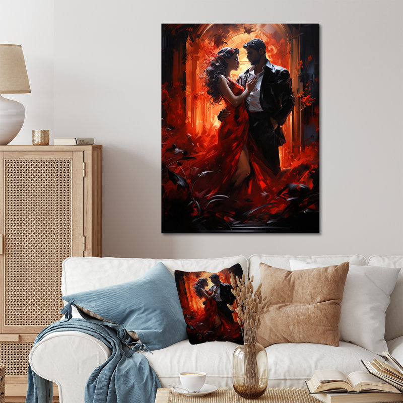 Cuba Salsa Nights Dancers II - plage et océan, reproduction d'art en métal, H 32 po x l 24 po x P 1 po