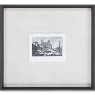 Reproduction d'art encadrée sous verre Veduta