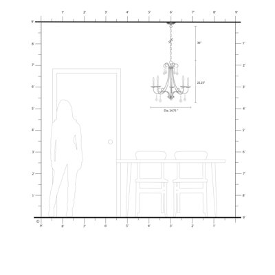 Blaney Candle Style Classic / Traditional Chandelier