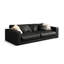 Causeuse-coussin standard en cuir véritable noir-558213248-558213249