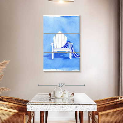 Chaise bleue Gillard