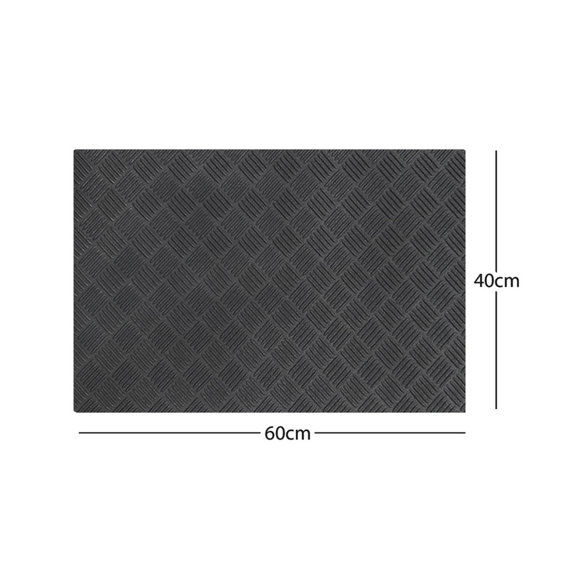 Non-Slip Geometric Doormat, 40cm W x 60cm L