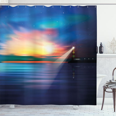 Shower Curtain with Hooks Included