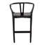 Tabouret de comptoir en teck Bernice