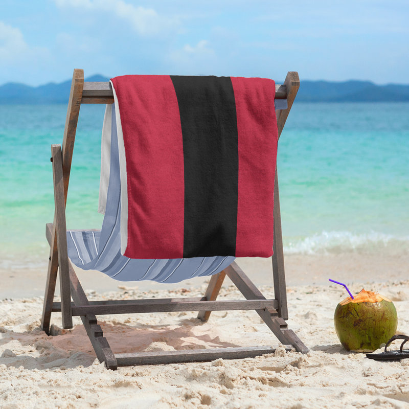 Beach Towel, Black/Brown