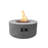 Venice 34" Outdoor Dark Grey Concrete Fire Table 50,000 BTU - Includes Lava Rocks & PVC Cover-656771809-596176951
