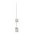 Two Tier White Metal Hanging Wall Planter