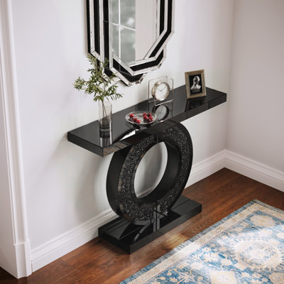 Console à miroir avec accents