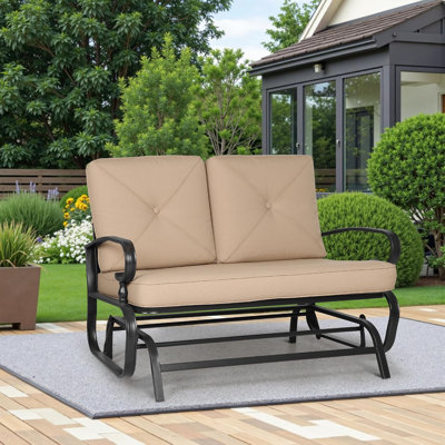 Craigmore Outdoor Glider Bench with Cushions