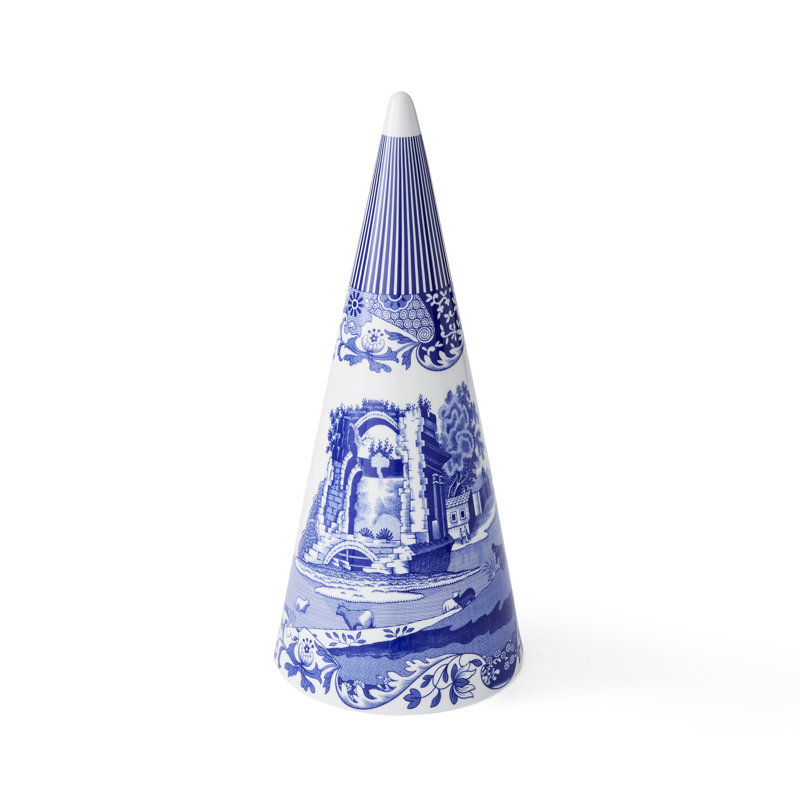 Spode Blue Italian Topiary 13"