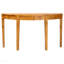 Console demi-lune en bois véritable moderne pour le salon - Naturel