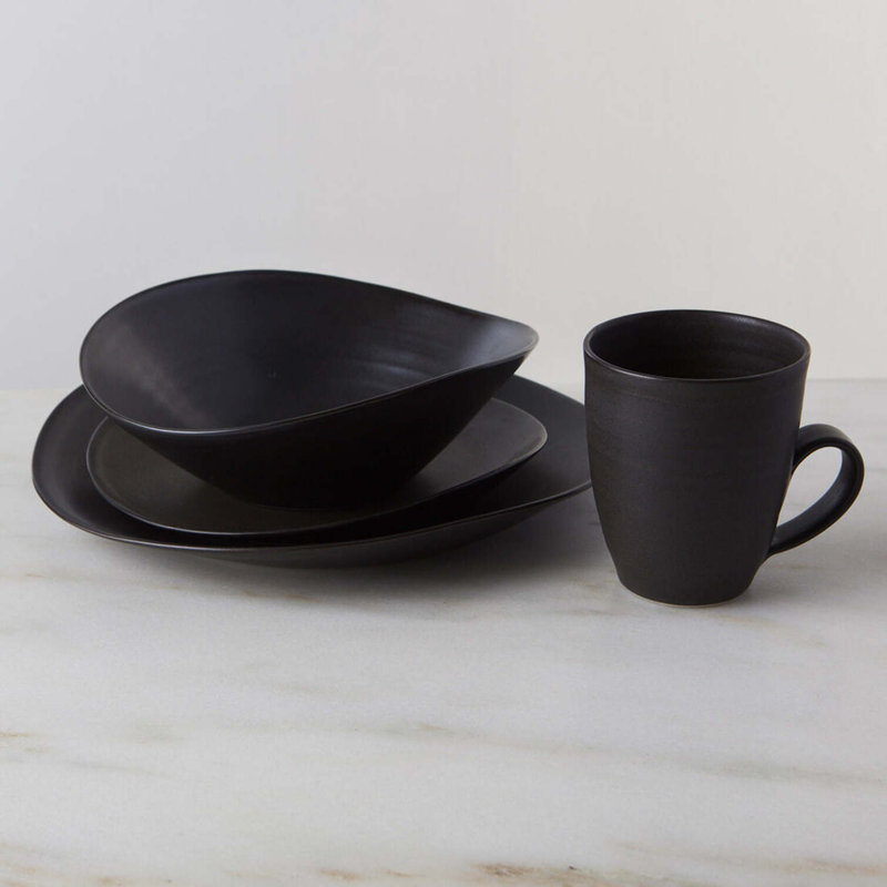 Barre Handmade Stoneware Salad/Dessert Plate, Stale