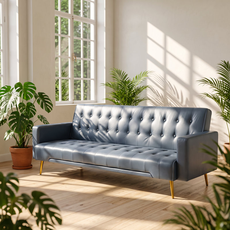 Twin 75.2 " Upholstered Convertible Sofa