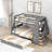 Evanghelina Bunk Bed with Trundle and Built-In Desk-1396658756