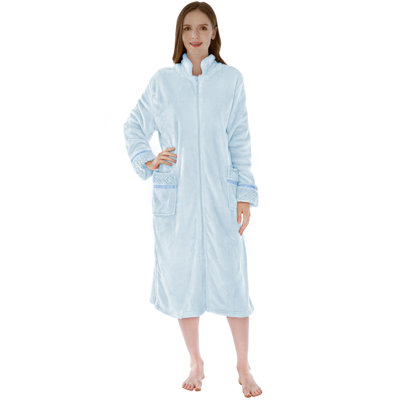 Beley Fleece Girl / Woman+ Mid-Calf Bathrobe with Pockets and Hood for Kids