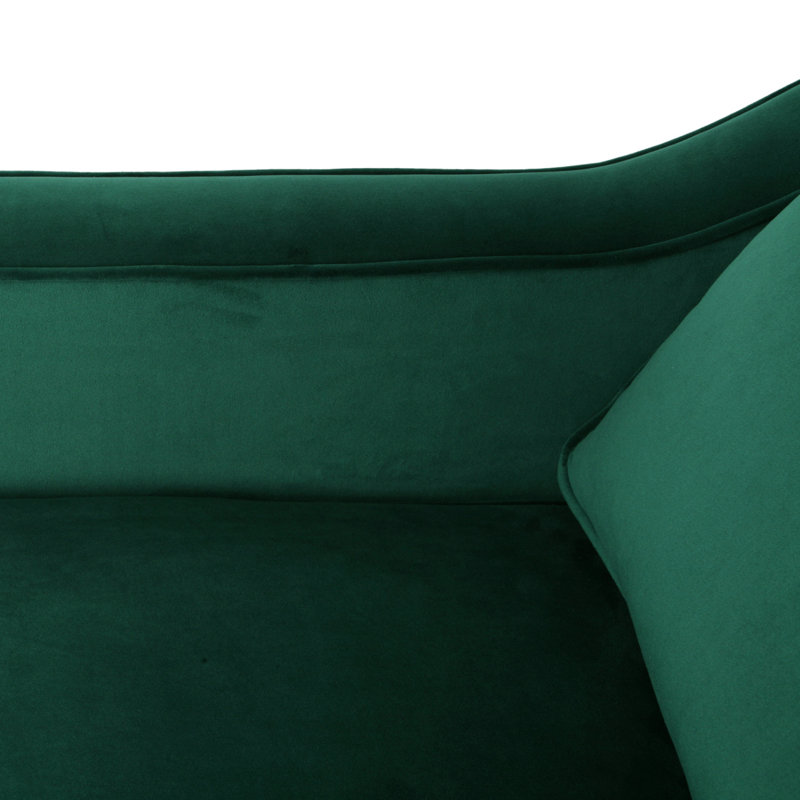 Fauteuil club en velours vert
