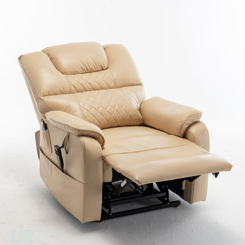 Elderly Electric Lounge Chair With 180-Degree Recline, OKIN Motor, And LVL System For Ultimate Comfort And Support, Beige