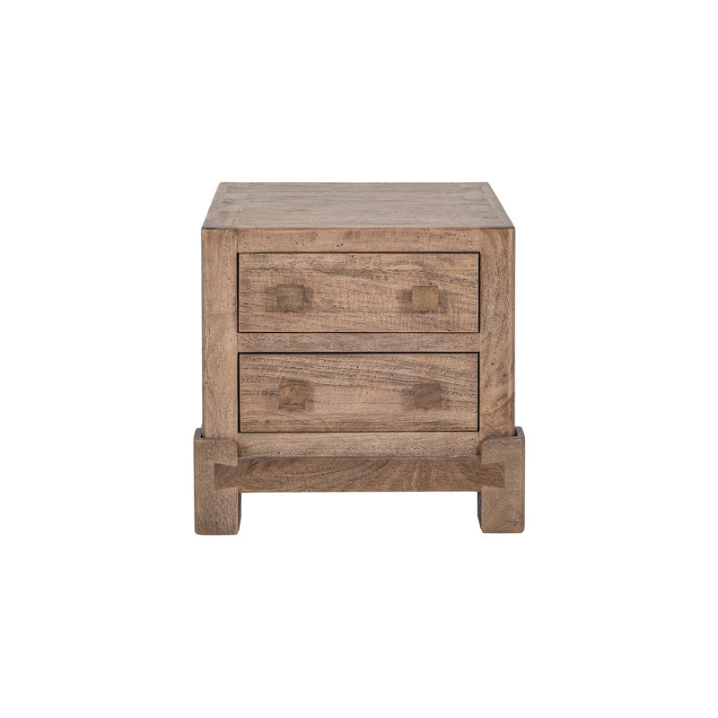 2 Drawer Nightstand, Natural