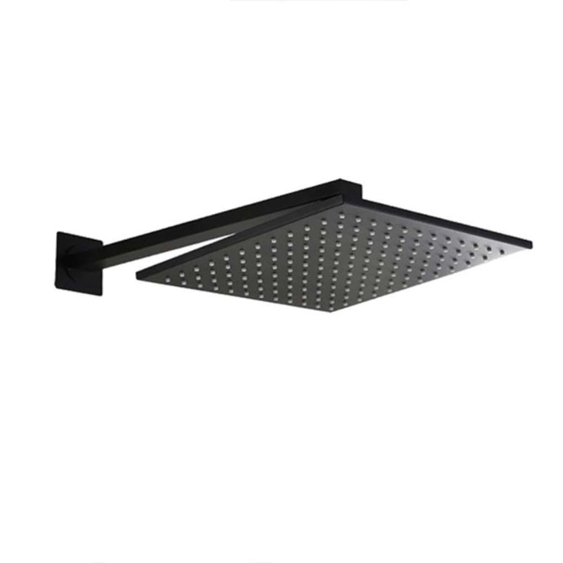 BathSelect 20" Wall Mount Dark Oil Rubbed Bronze  Square Rain Shower Head, Wall Mount, 20"