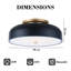 Fixation de plafond à DEL pour l'extérieur, avec finition noire et abat-jour en acrylique, réglable 5 CCT-132835596-132835593