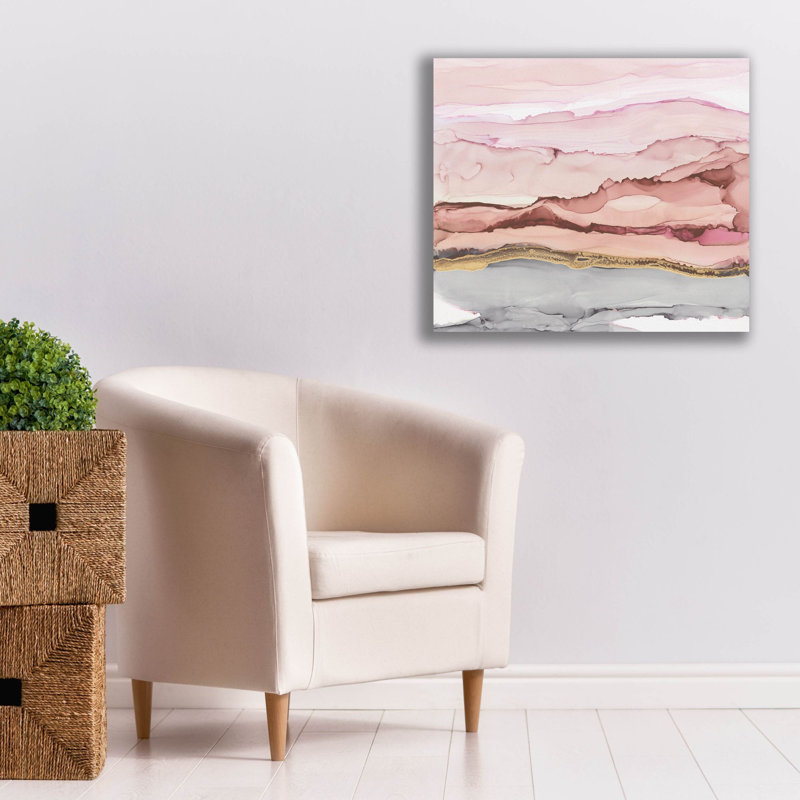  «The Vineyard 1 Blush» par Chris Paschke, art mural sur toile, 30 po x 26 po
