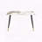 Modern Rectangular Sintered Stone Dining Table with Gold-Plated Legs
