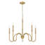Parham Rubbed Brass 5 Light Chandelier-123222938