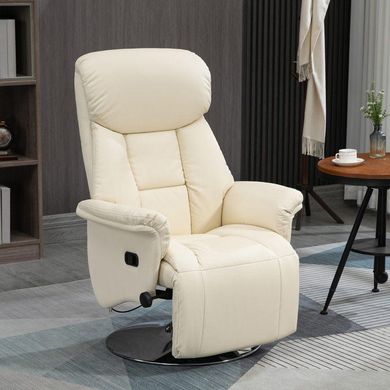 Adjustable Swivel Recliner with Footrest