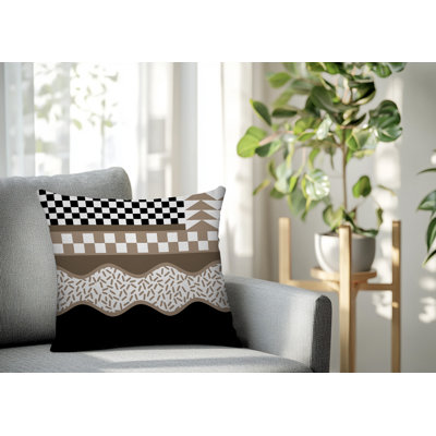 Coussin carré intérieur / extérieur Trix Abstract