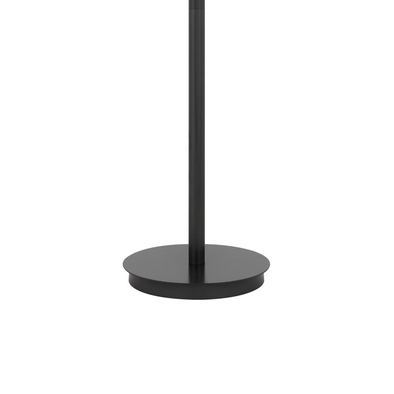 Lampe de travail sur pied 63 po Sty, abat-jour pivotant, poteau incliné en métal mince, Gris, Gris